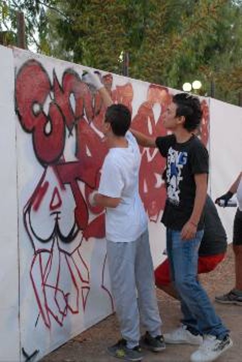 Ειδικός χώρος για γκράφιτι είχε διαμορφωθεί και στο περσινό Φεστιβάλ