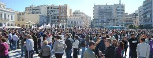 Η συγκέντρωση στην Πάτρα