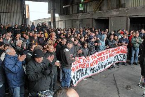 Εργάτες και μαθητές έδωσαν και πήραν κουράγιο