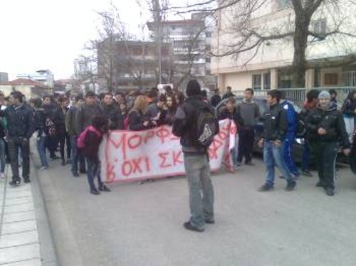 Από την κινητοποίηση στην Αλεξάνδρεια Ημαθίας