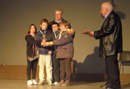 Το 9ο Δημοτικό Σχολείο Ηρακλείου κατέλαβε την 2η θέση με 6 νίκες και μόλις μία ισοπαλία