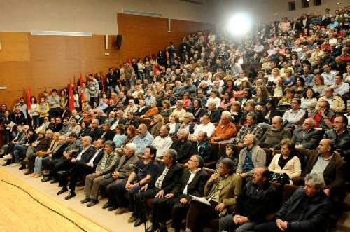 Από τη συγκέντρωση στο Γέρακα
