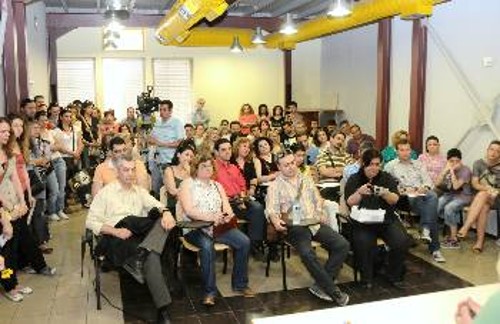 Από τη συζήτηση με τους εργαζόμενους του ΟΚΑΝΑ