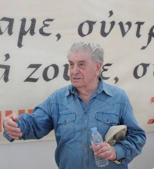 Ο Γ. Φαρσακίδης σε παλιότερη εκδήλωση στη Μακρόνησο