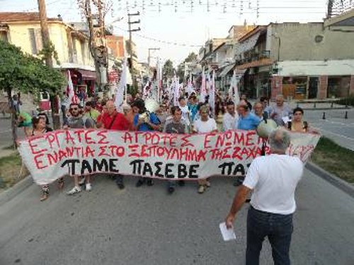 Από παλιότερη κινητοποίηση στην Αλεξάνδρεια Ημαθίας