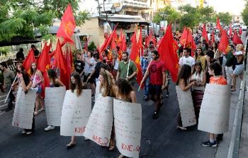 Από την πικετοφορία της ΚΝΕ τον περασμένο Σεπτέμβρη για τη σωτηρία του πάρκου