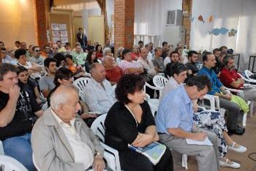 Στιγμιότυπο από την εκδήλωση. Στο βήμα ο Θ. Κοτρώνης