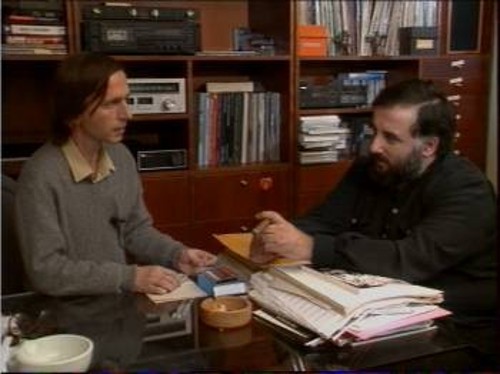 Ο Αλ.Αλκαίος με τον συνθέτη Θάνο Μικρούτσικο