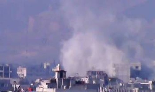 Από τις συγκρούσεις έξω από τη Δαμασκό