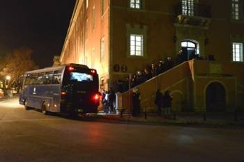 Από την ώρα της προσαγωγής προχτές το βράδυ