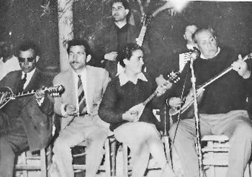 Από αριστερά: Κερομύτης, Μαγνίσαλης, Μπέλλου, Βαμβακάρης και όρθιος ο Σαμιώτης