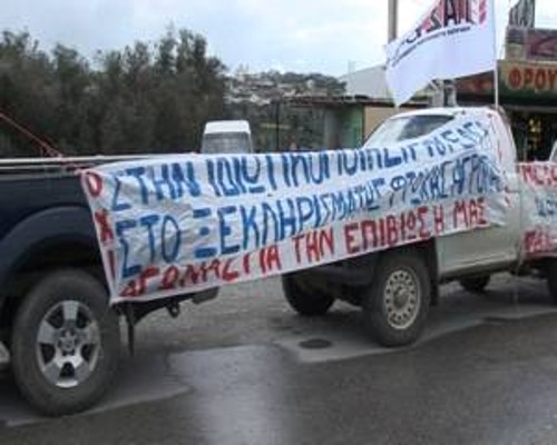 Αποψη από τον κόμβο Πεζών στο Ηράκλειο