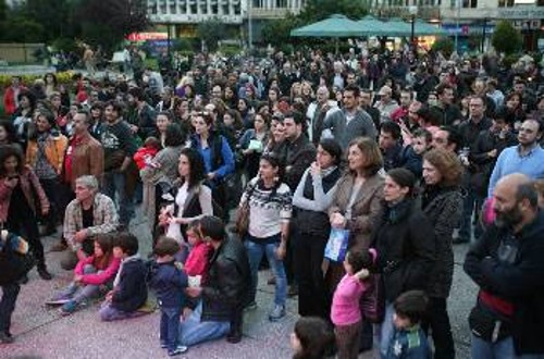 Από την προχθεσινή συναυλία στην Κλαθμώνος για τον πολιτισμό
