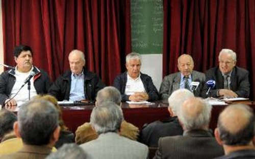 Από τη χτεσινή συνέντευξη Τύπου