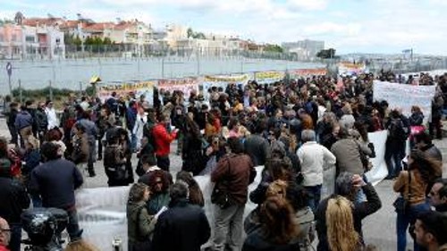 Από τη χτεσινή κινητοποίηση