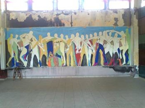 Ενα από τα 70 έργα που δημιουργήθηκαν μέσα από τις στάχτες στο ΚΕΘΕΑ «ΕΝ ΔΡΑΣΕΙ» στις φυλακές Κορυδαλλού