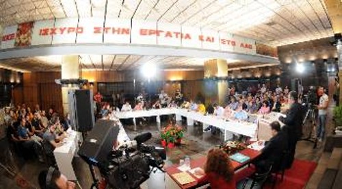 Από τη χτεσινή συνέντευξη Τύπου