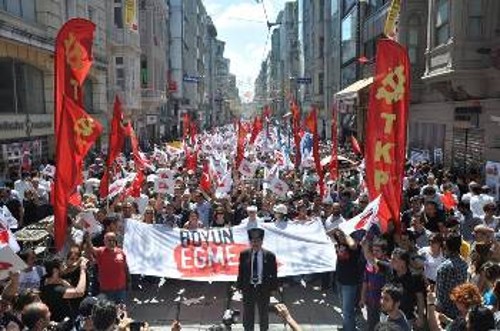 Από τις πρόσφατες λαϊκές κινητοποιήσεις στην Τουρκία