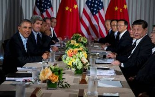 Από τη συνάντηση των Προέδρων ΗΠΑ και Κίνας