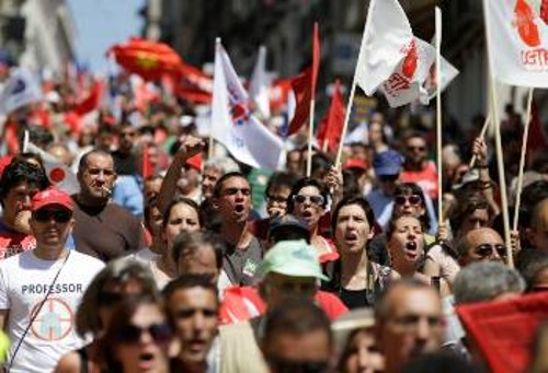 Από παλιότερες λαϊκές διαδηλώσεις στην Πορτογαλία