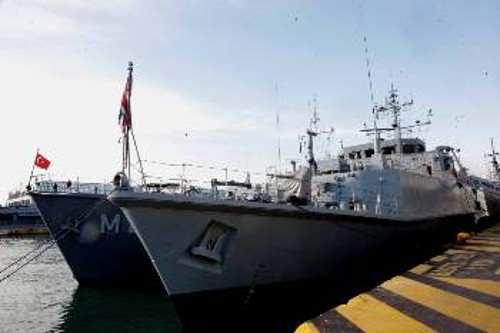 Από την «επίσκεψη» των ΝΑΤΟικών πλοίων στον Πειραιά τον Οκτώβρη