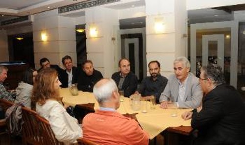 Από τη συνάντηση με τους εργαζόμενους της ΕΡΑ