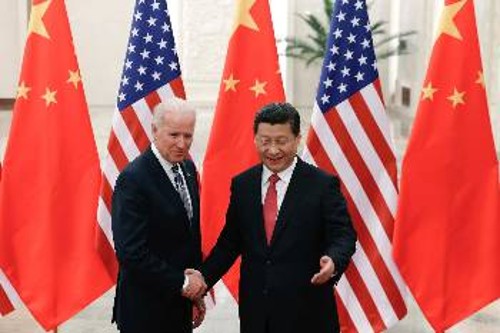 Από τη συνάντηση του Αμερικανού αντιπροέδρου με τον Κινέζο Πρόεδρο
