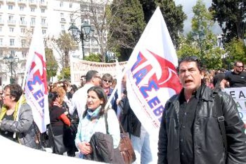 Η Επιτροπή αγώνα συμμετείχε στην κινητοποίηση με το πλαίσιο της ΠΑΣΕΒΕ