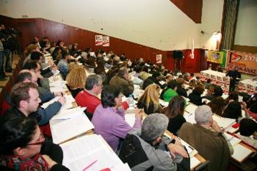 Στιγμιότυπο από τις εργασίες της Πανελλαδικής Συντονιστικής