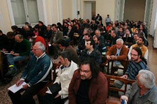 Στιγμιότυπο από τη χτεσινή σύσκεψη στην Αθήνα