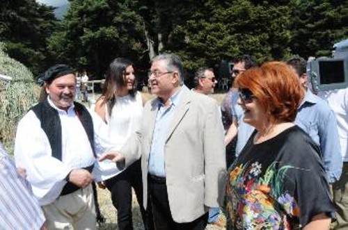 Από την υποδοχή του Δ. Κουτσούμπα στο αντάμωμα των Σαρακατσαναίων