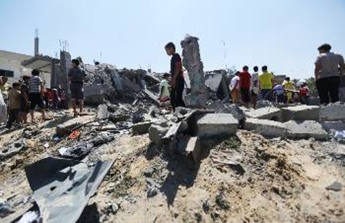 Ανείπωτη η καταστροφή στη Γάζα από τις εγκληματικές επιθέσεις των Ισραηλινών