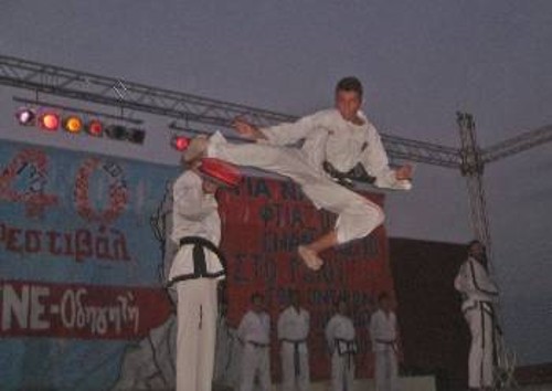 Επιδείξεις tae kwon do στη Λευκάδα