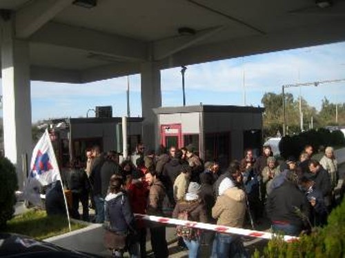 Από την κινητοποίηση στα διόδια την παραμονή της Πρωτοχρονιάς