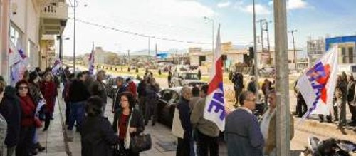 Από τη χτεσινή παρέμβαση στο ΙΚΑ Αγρινίου