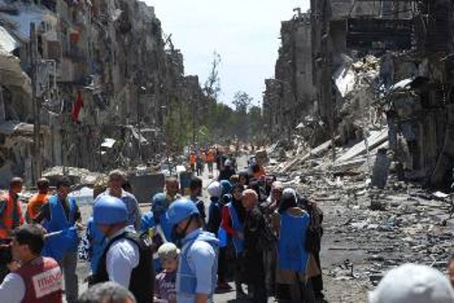 Από παλιότερη αποστολή του ΟΗΕ στον καταυλισμό Γιαρμούκ
