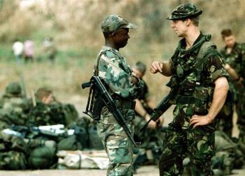 Βρετανοί στρατιωτικοί στο Κονγκό. Μισθοφορικές δυνάμεις έλαβαν μέρος με διάφορους τρόπους σε σχεδόν όλους τους πολέμους της Μαύρης Ηπείρου