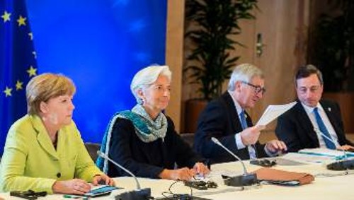 Κοινή βάση και προϋπόθεση στις εκτιμήσεις και τις εκθέσεις της Κομισιόν και του ΔΝΤ η πλήρης εφαρμογή των νέων αντιλαϊκών μέτρων του τρίτου μνημονίου