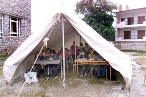 Η εικόνα χτες από το Χορτιάτη μιλάει από μόνη της