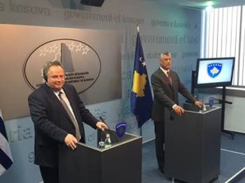 Από παλιότερη συνάντηση του Ν. Κοτζιά με τον Χ. Θάτσι στο Κόσσοβο