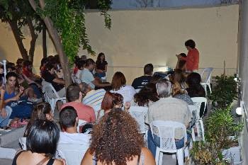 Από τη σύσκεψη που πραγματοποιήθηκε στο Στέκι Πολιτισμού και Νεανικής Δημιουργίας της ΚΝΕ
