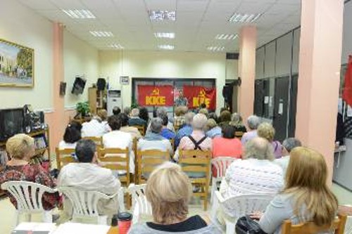 Από τη βιβλιοπαρουσίαση στην Αγία Βαρβάρα