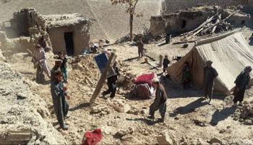 Ο πολύπαθος αφγανικός λαός τώρα και θύμα του Εγκέλαδου, εκτός του πολέμου και της ιμπεριαλιστικής επέμβασης