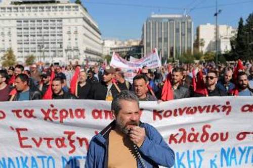 Από παλιότερη κινητοποίηση των συνδικάτων της Αττικής