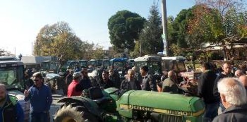 Από κινητοποίηση των αγροτών στην Αγιά της Λάρισας