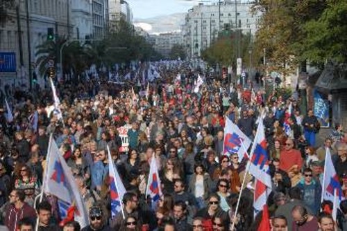 Η πορεία στην Πανεπιστημίου