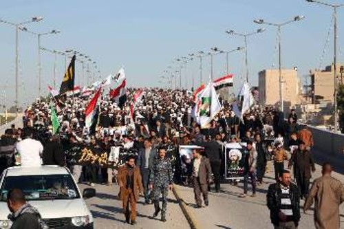 Από διαδήλωση κατά της Σ. Αραβίας στο Ιράκ