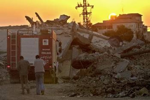 Συντρίμμια άφησε ο ισραηλινός στρατός