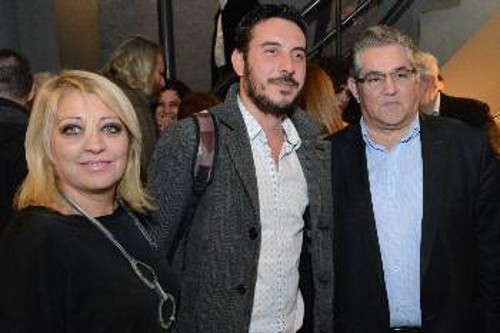 ... με την Σ. Αδαμίδου και το σκηνοθέτη Ε. Φεζολλάρι