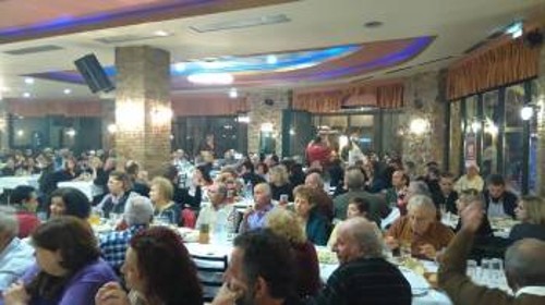 Με μεγάλη επιτυχία η συνεστίαση της ΚΟ Χαλκίδας, στην οποία μίλησε ο Γ. Μαρίνος, μέλος του ΠΓ της ΚΕ του ΚΚΕ